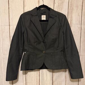 s.Oliver Refined Women's Black Two-Button Cotton Blazer
Jacket Size 40